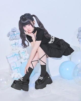 フリルトリムチェックミニワンピ ブラック | ファッション通販