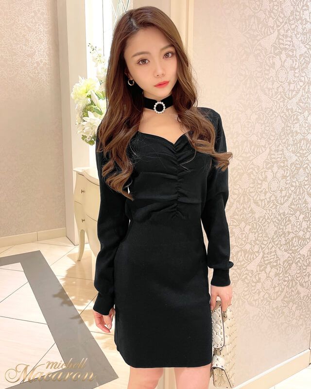 チョーカーニットワンピース ファッション通販 メディアmycolor マイカラー