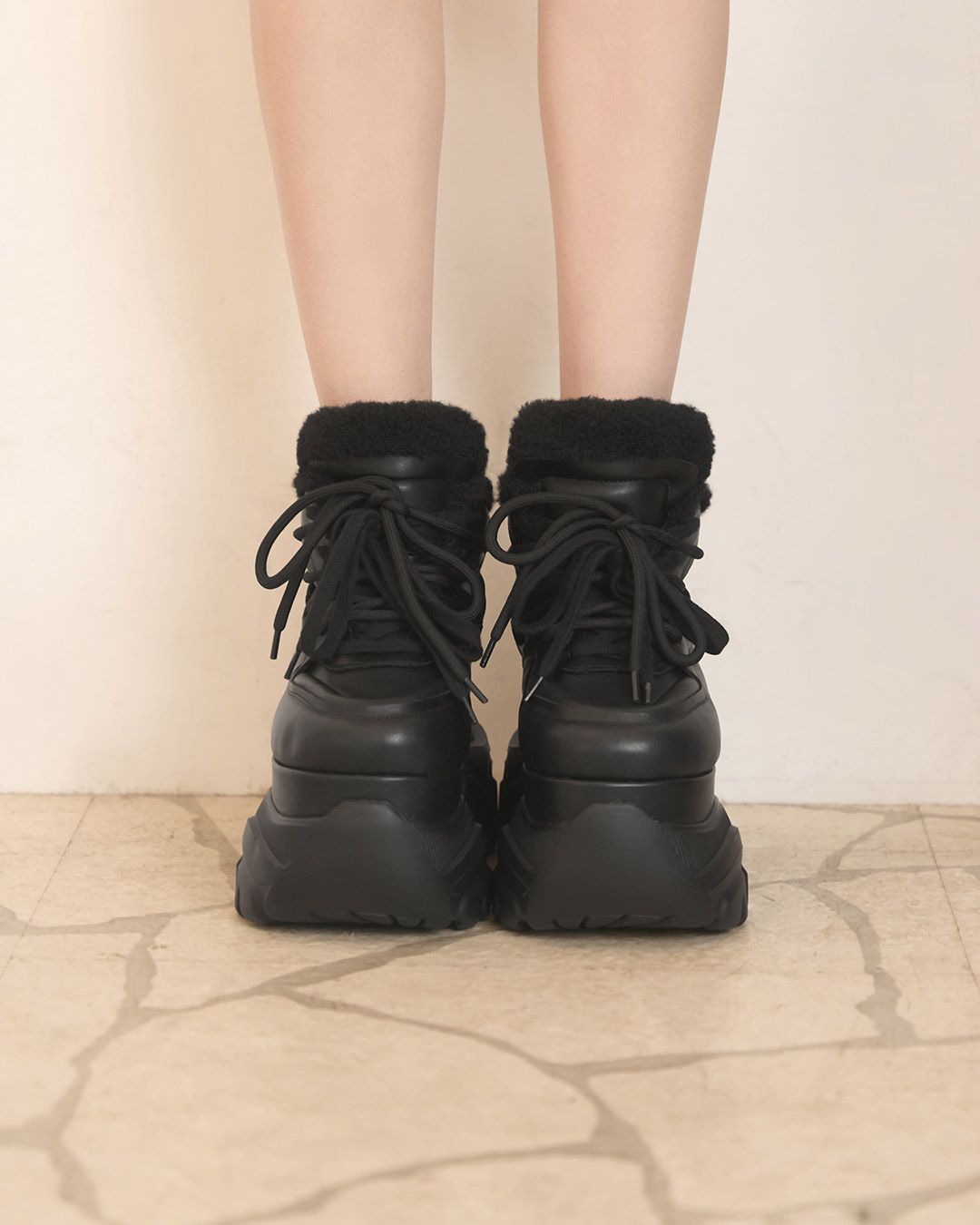 【完売商品】ミシェルマカロン 厚底ファースニーカー 厚底ファースニーカー ホワイト | ファッション通販＆メディアMyColor