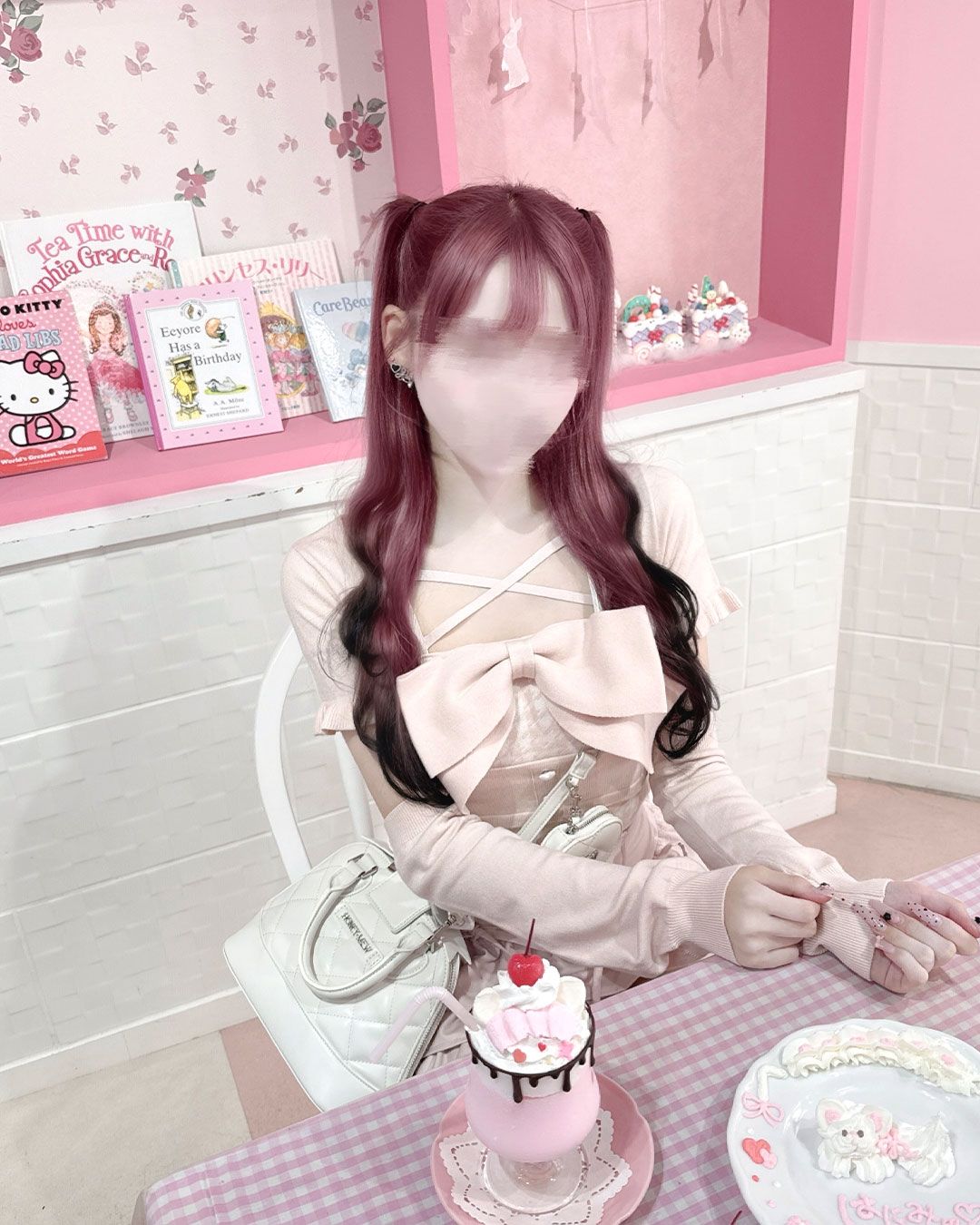 ミシェルマカロン　イモ　ビッグリボンアンサンブルトップス　ハニーミュウ　ピンク ビッグリボンアンサンブルトップス ピンク | ファッション通販