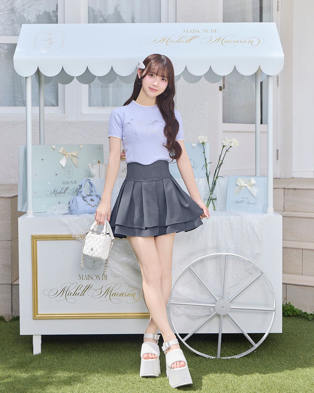 殿堂入り!!美脚になれるスカート♡（インナーパンツ付） くすみピンク M 殿堂入り!!美脚になれるスカート♡（インナーパンツ付） ピンク