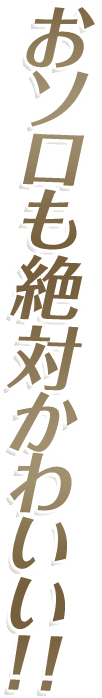おソロも絶対かわいい!!
