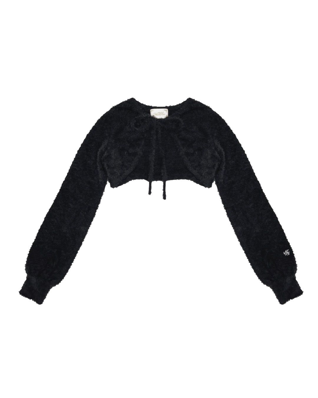 シャギーボレロsetチェックワンピ ブラック | ファッション通販