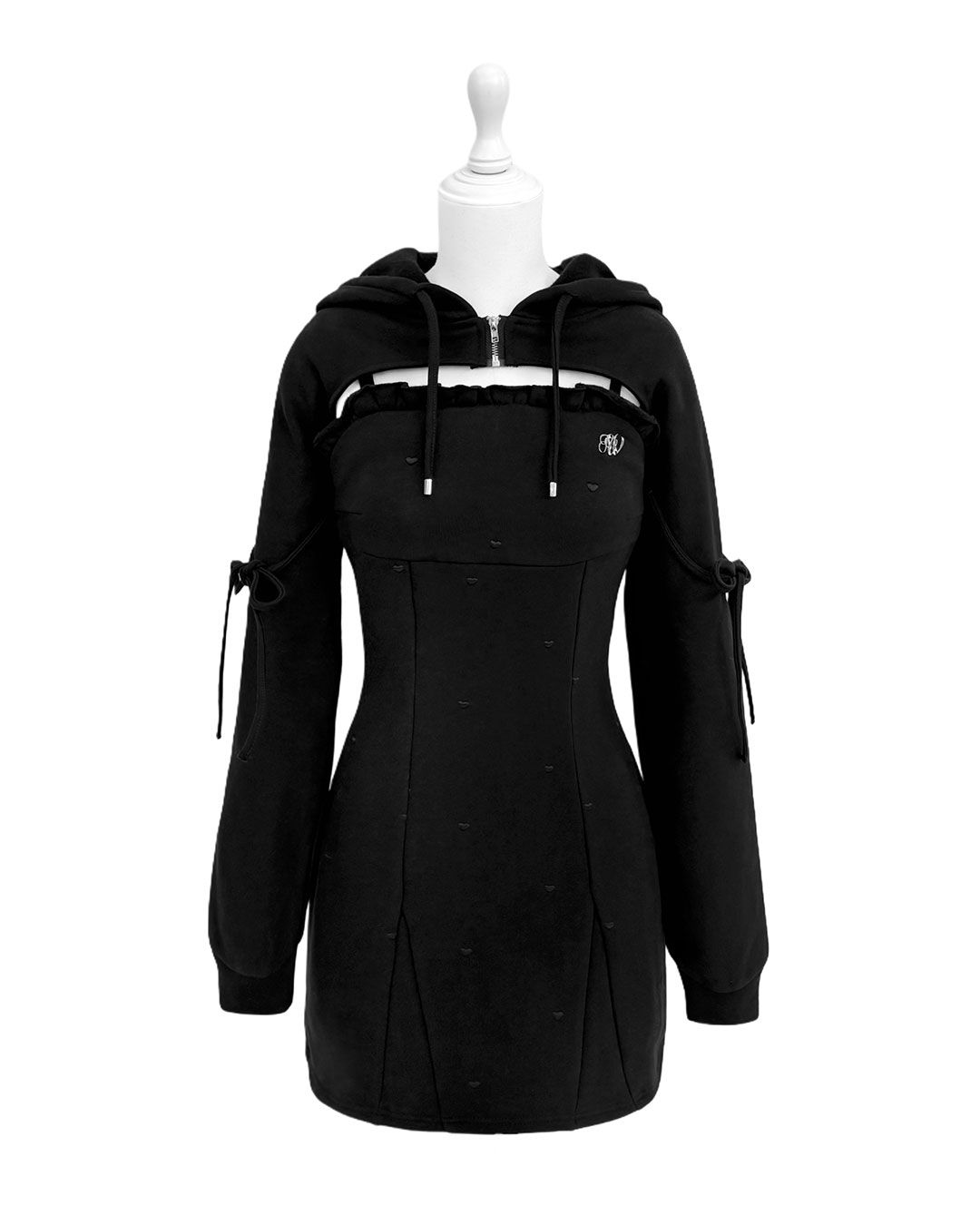 スウェットアンサンブルパーカーワンピ pimiri cafe Collaboration】Luv スウェットアンサンブルパーカー