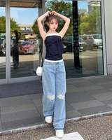 SOLNI プリントワイドデニム ソル二 ちぃぽぽ y2k タグ付き 新品未使用 SOLNI プリントワイドデニム M - メルカリ