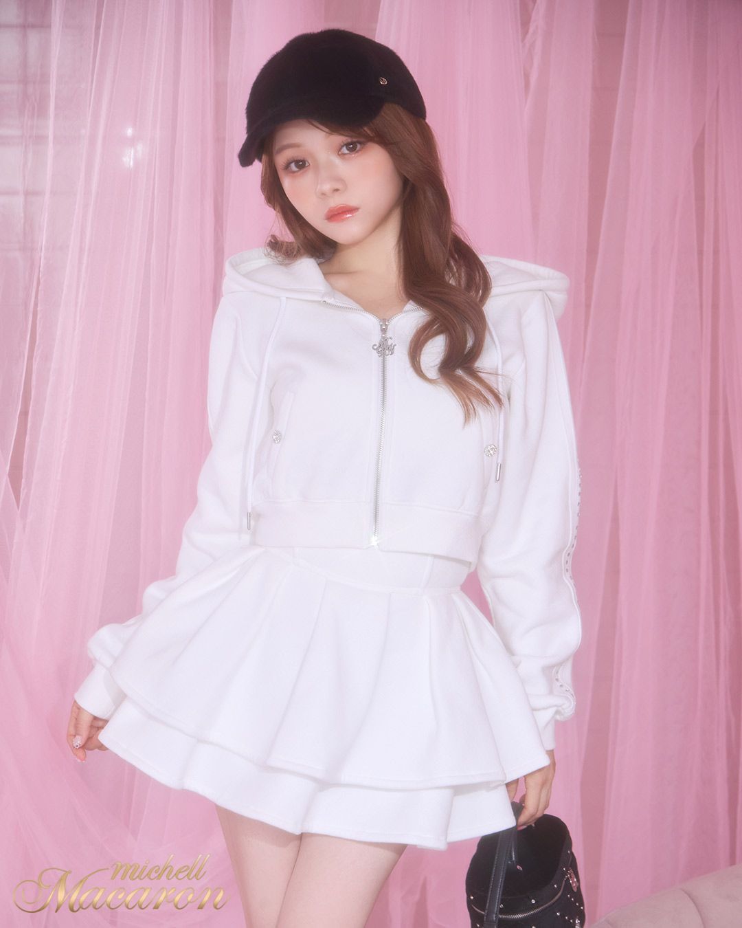 フリルスカートセットアップ（インナーパンツ付き） フリルスカートセットアップ(インナーパンツ付き) ホワイト