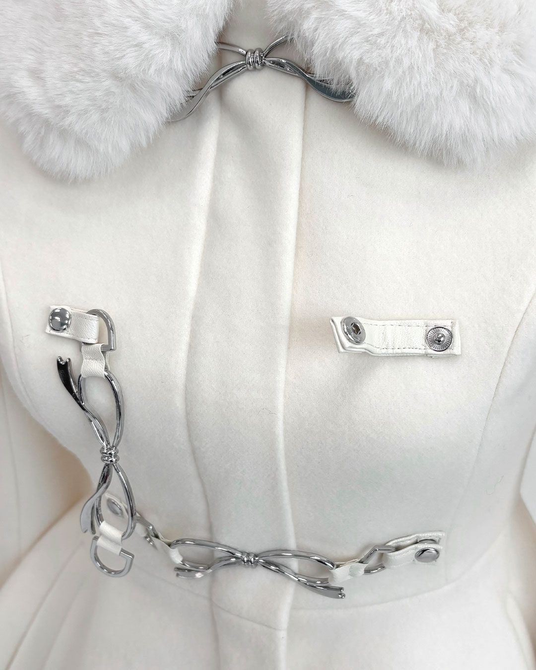 リボンビットコート ブラック | ファッション通販＆メディアMyColor