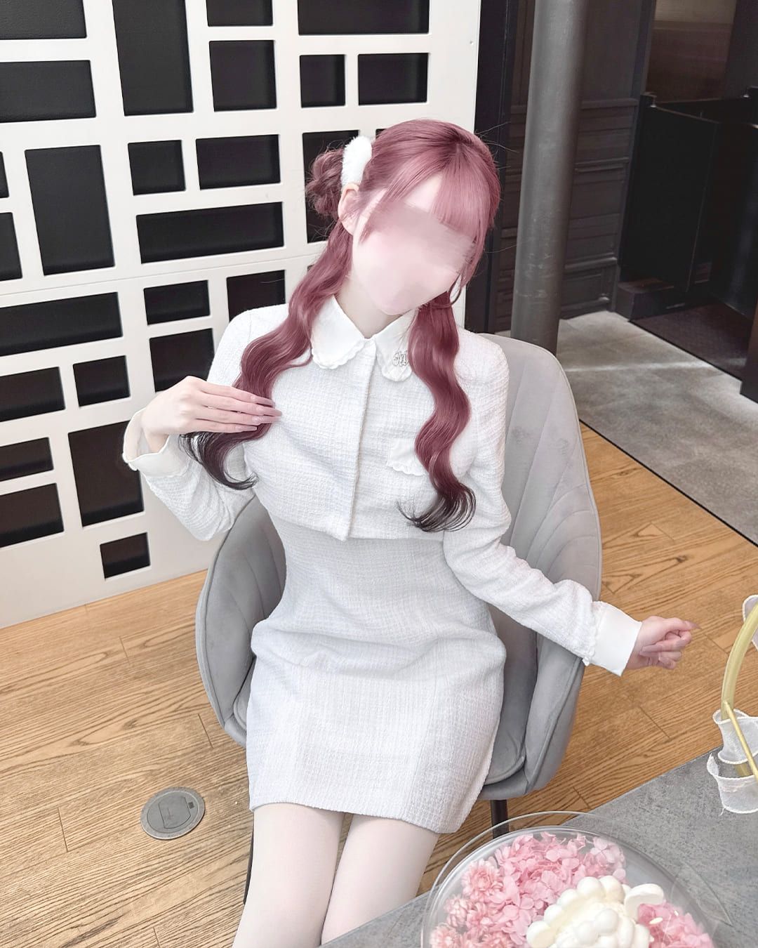 ツイードアンサンブルワンピース ピンク | ファッション通販＆メディア