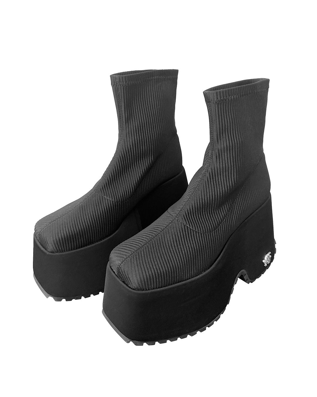 ミシェルマカロン 12cm盛れるショートブーツ Sサイズ 12cm盛れるショートブーツ ブラック | ファッション通販＆メディア