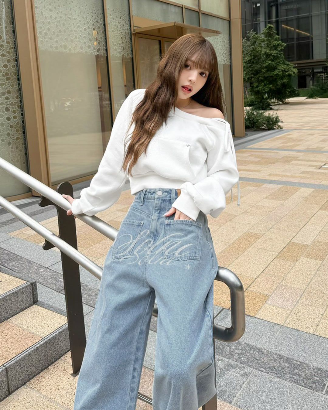 solni フリップデザインデニム フリップデザインデニム ブルー | ファッション通販＆メディアMyColor