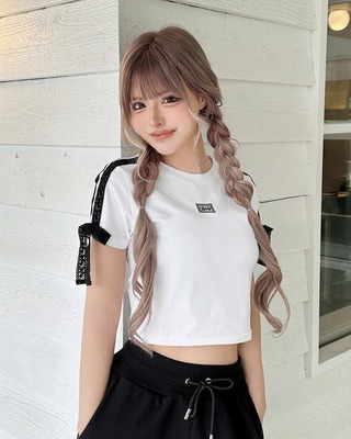 新品♪Radyﾌﾞﾛﾝﾄﾞｷｬﾐｶﾞｰﾙtｼｬﾂ&amp;ﾁﾋﾞtｼｬﾂ2点set Rady ～レディ～