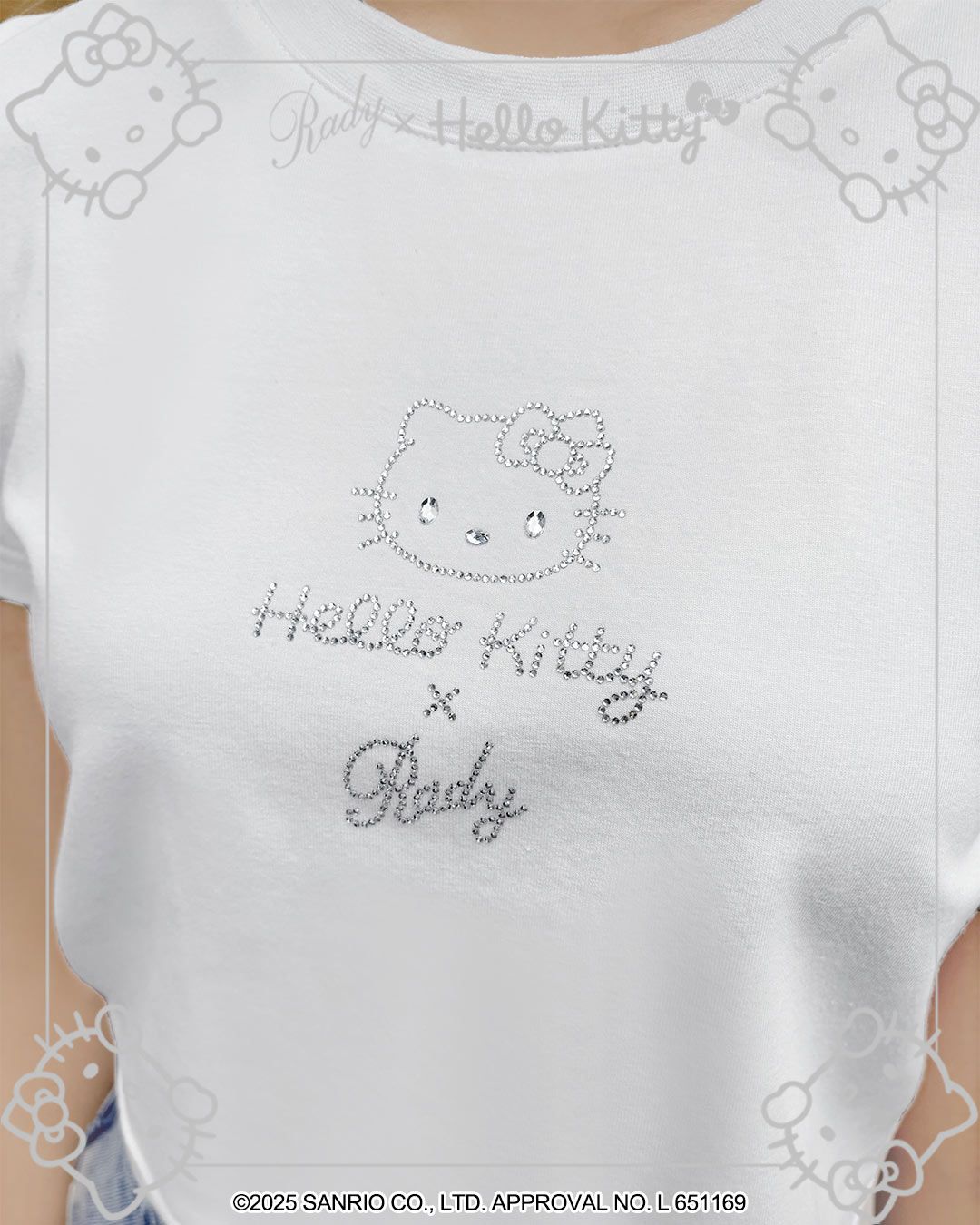 Hello Kitty ストーンTシャツ ホワイト | ファッション通販