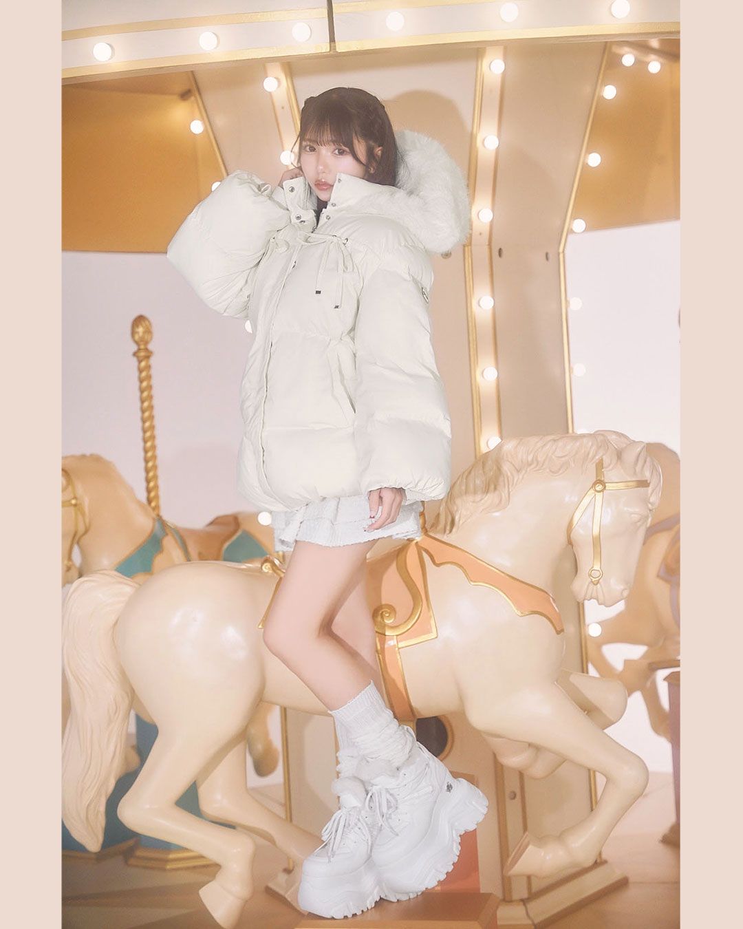 厚底ファースニーカー ホワイト | ファッション通販＆メディアMyColor