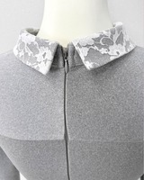 HONEYMEW レーススウェットタイトワンピース XS グレー レーススウェットタイトワンピース グレー | ファッション通販