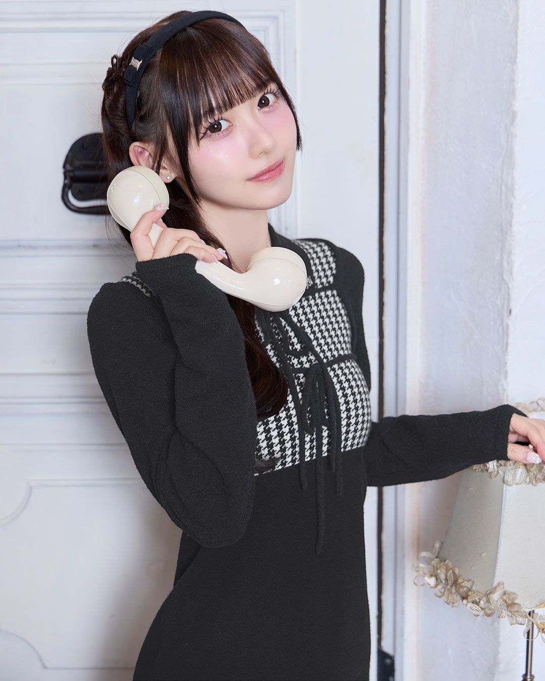 ボレロset千鳥ワンピース ピンク | ファッション通販＆メディアMyColor