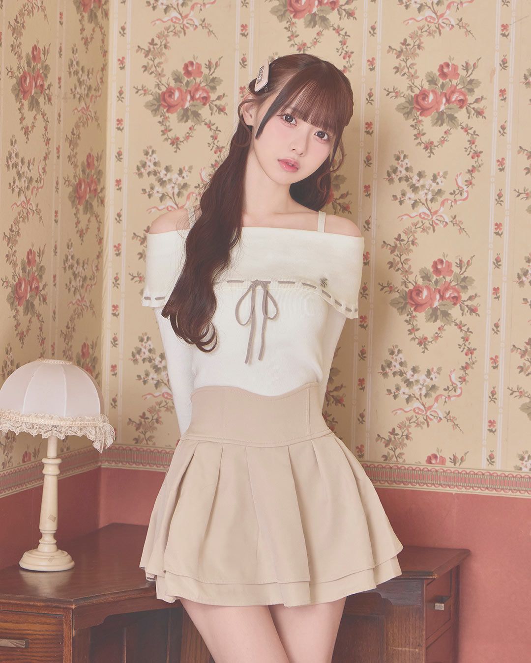 殿堂入り!!美脚になれるスカート♡（インナーパンツ付） ピンク