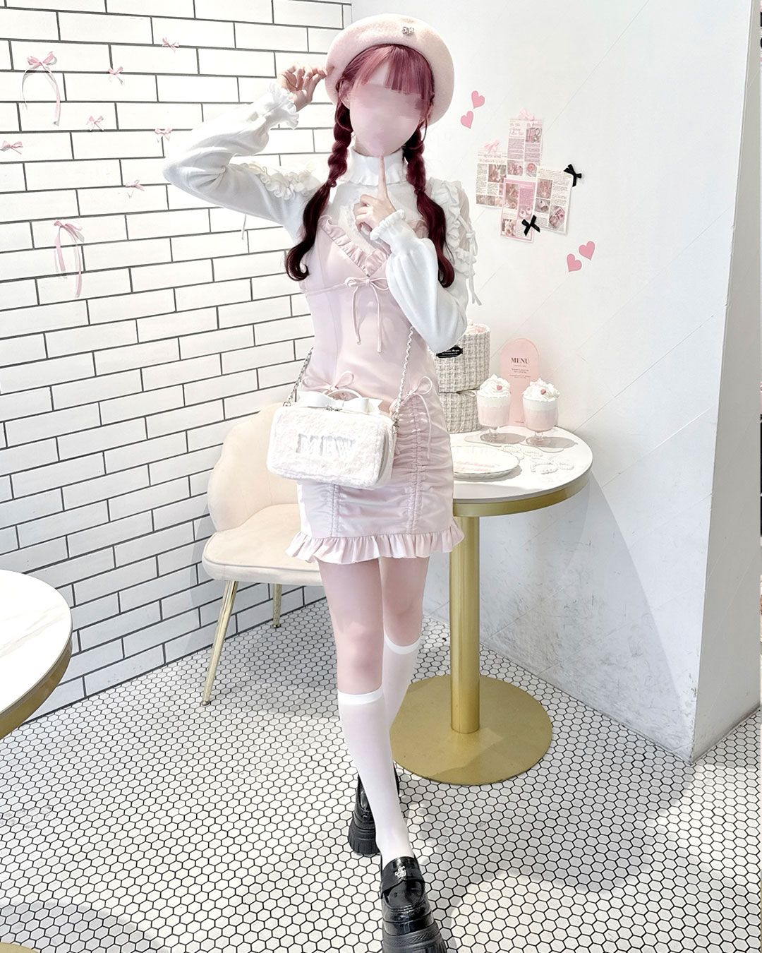 フリルギャザーレザー風キャミワンピ ブラック | ファッション通販