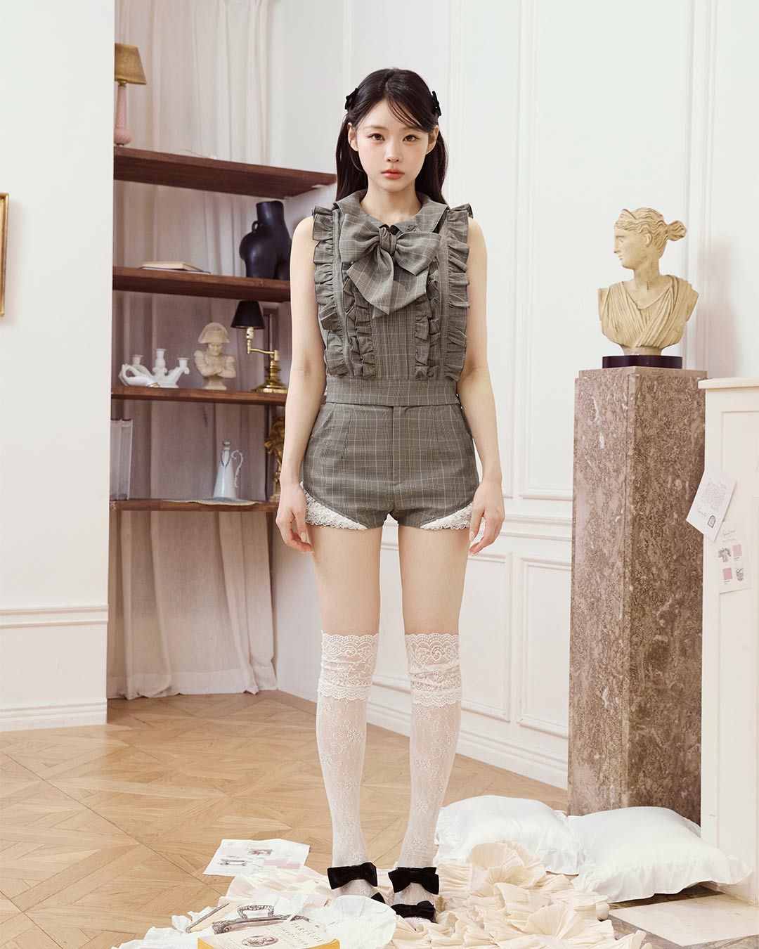 Bunny Frill Short Pants ブラック | ファッション通販＆メディア
