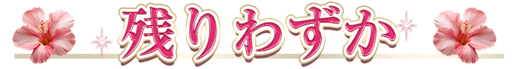 残りわずか