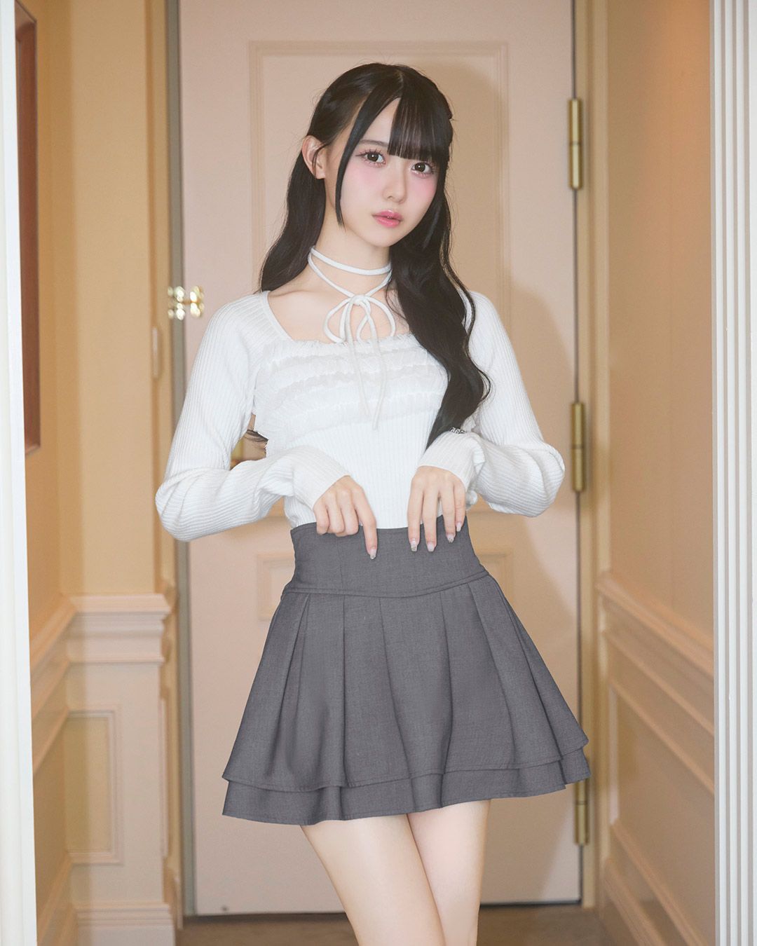 美脚ツイルスカート グレー | ファッション通販＆メディア