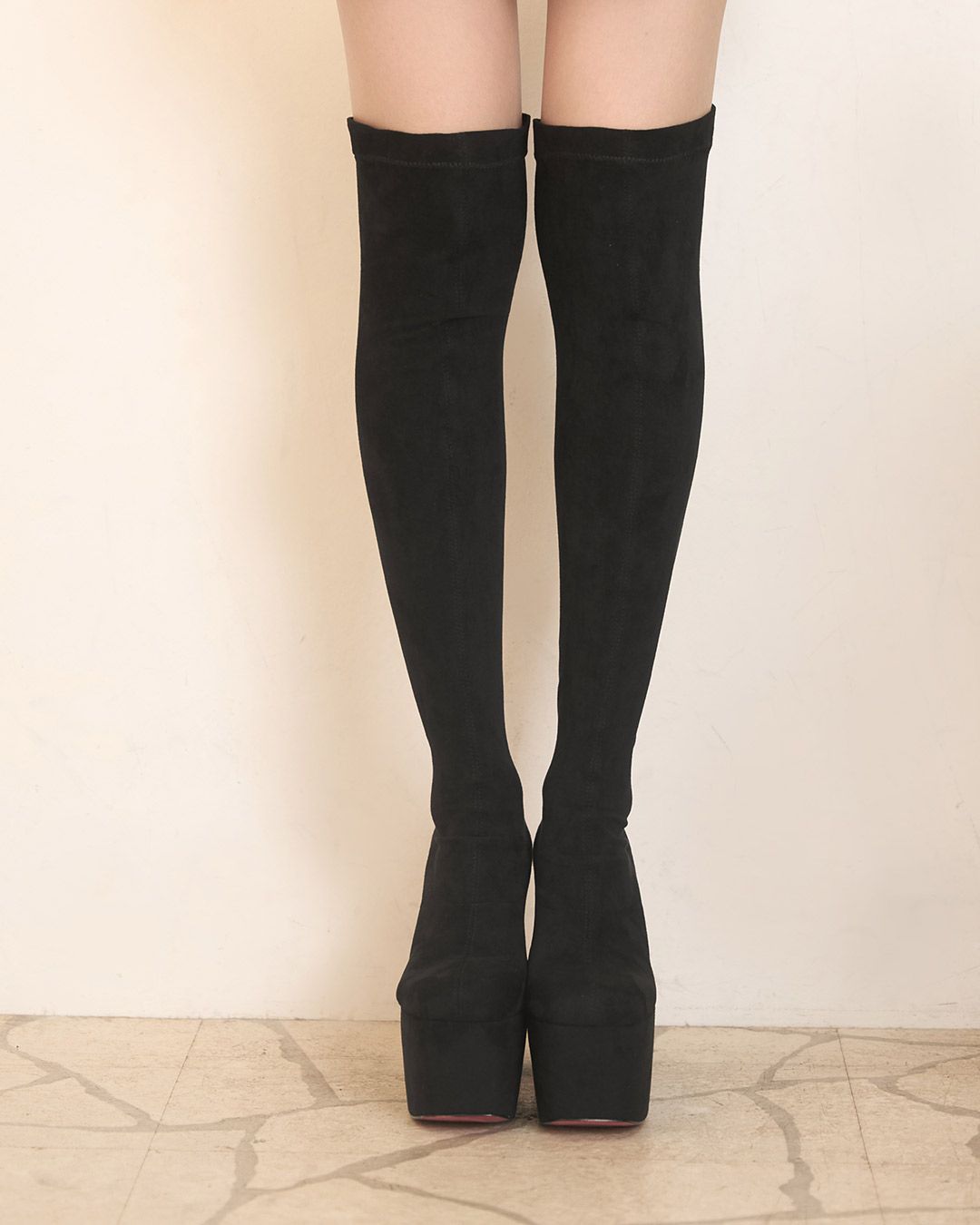 美脚ニーハイブーツ ブラック | ファッション通販＆メディアMyColor