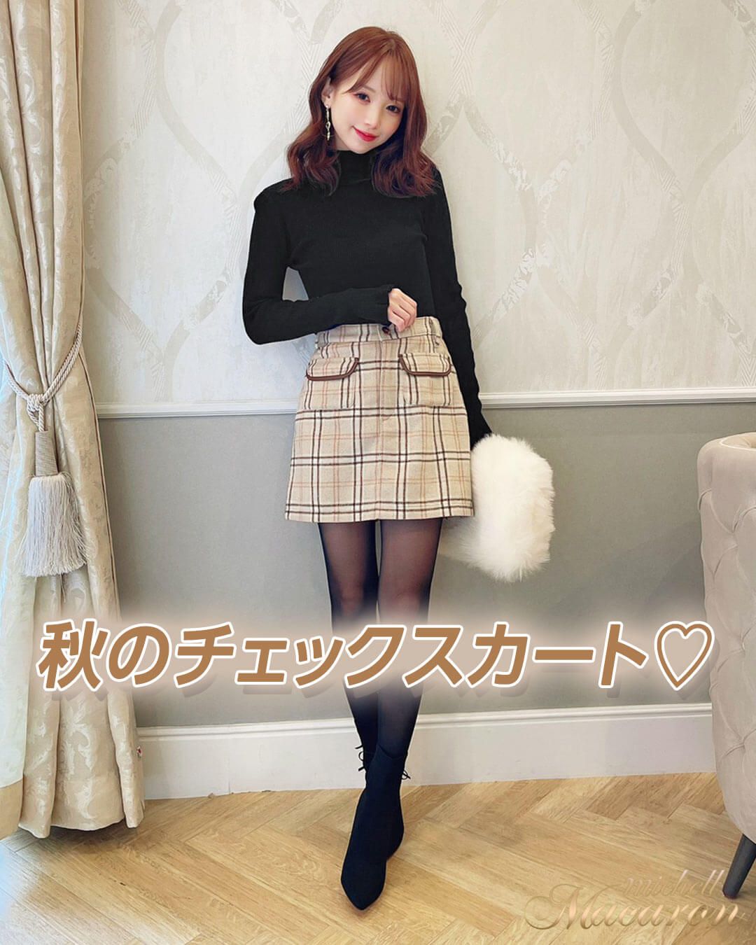 チェックタイトスカート インナーパンツ付き ファッション通販 メディアmycolor マイカラー チェックタイトスカート インナーパンツ付き ファッション通販 メディアmycolor マイカラー