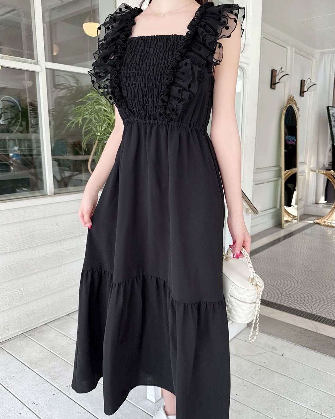 sea New York★フリルティアードワンピース★トゥモローランド sea New York☆フリルティアードワンピース☆トゥモローランド