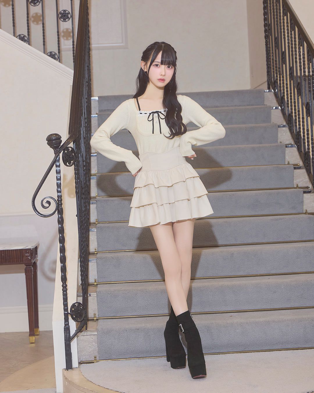 リボンリブニットトップス ホワイト | ファッション通販＆メディア