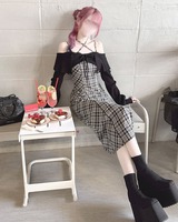 HONEYMEW オフショルボレロスリットアンサンブルワンピース ブラック オフショルボレロスリットアンサンブルワンピース ホワイト