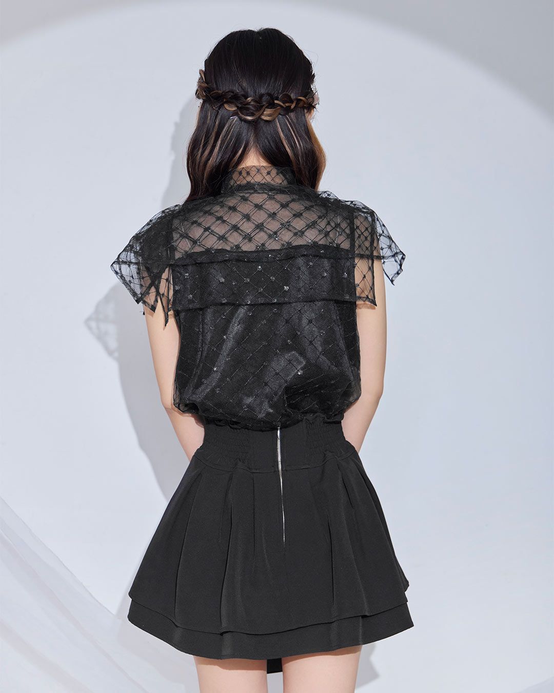 mieyamieya リボンブラウス　チュール blouse / shirt | mieya mieya