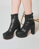 R*❣様 ショートブーツ★ブラック 本革】ショートブーツ（ブーツ・ブーティ） | UNTITLED（アン