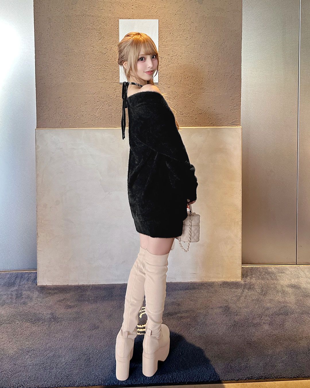 ケーブルアンサンブルワンピース ベージュ | ファッション通販