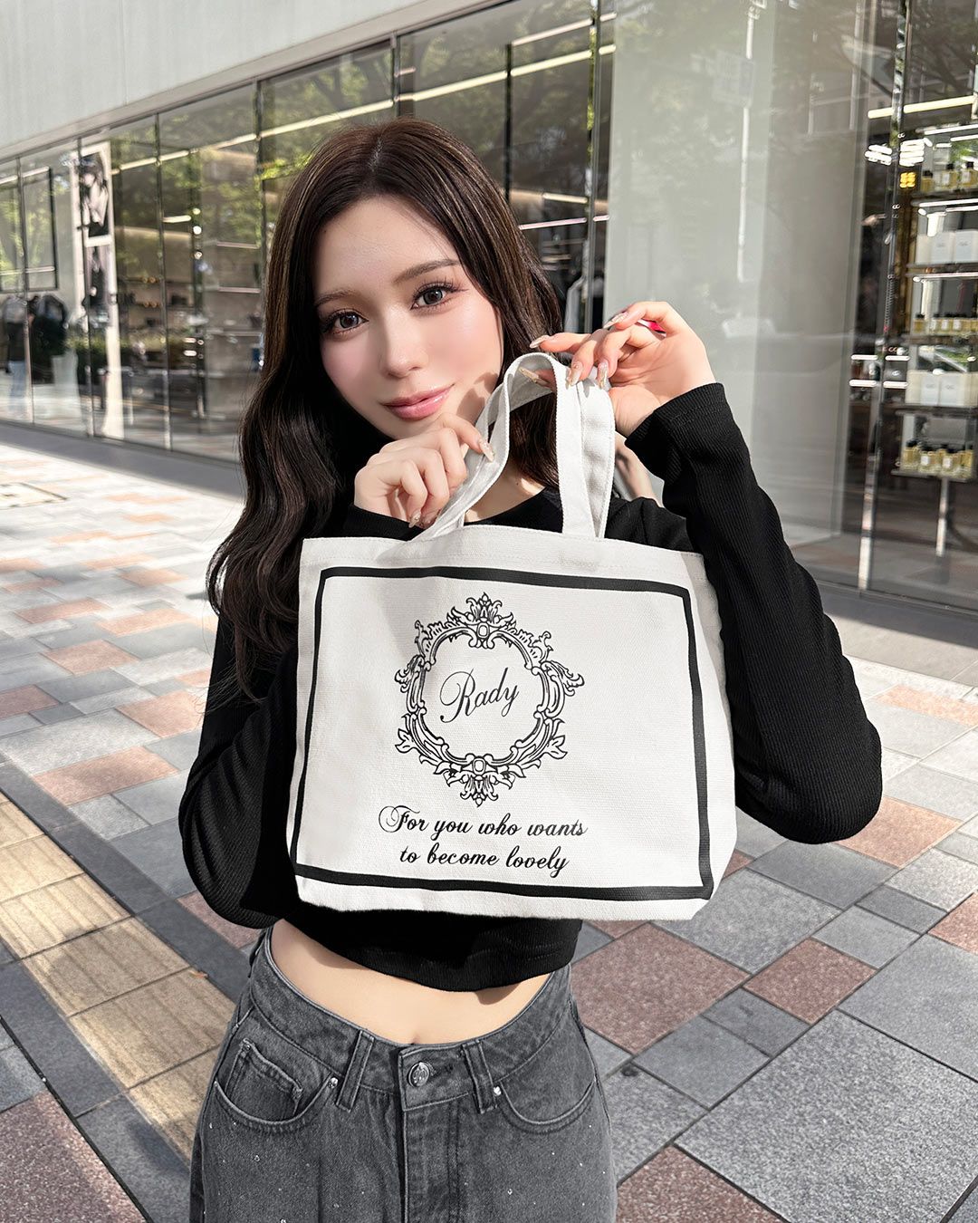 Radyちゃんminiトート ショッキングピンク×ゴールド | ファッション