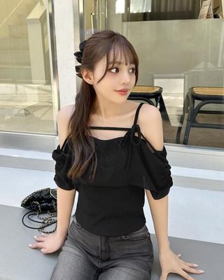 オフショルキャミトップス アイボリー | ファッション通販