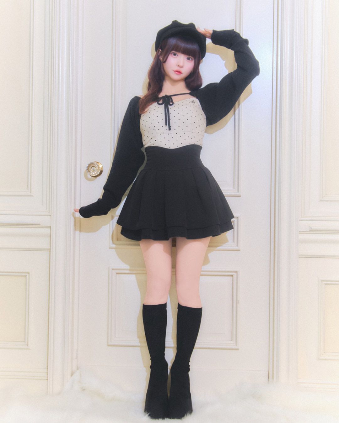 New‼︎殿堂入り♡美脚になれるスカート（インナーパンツ付） ピンク
