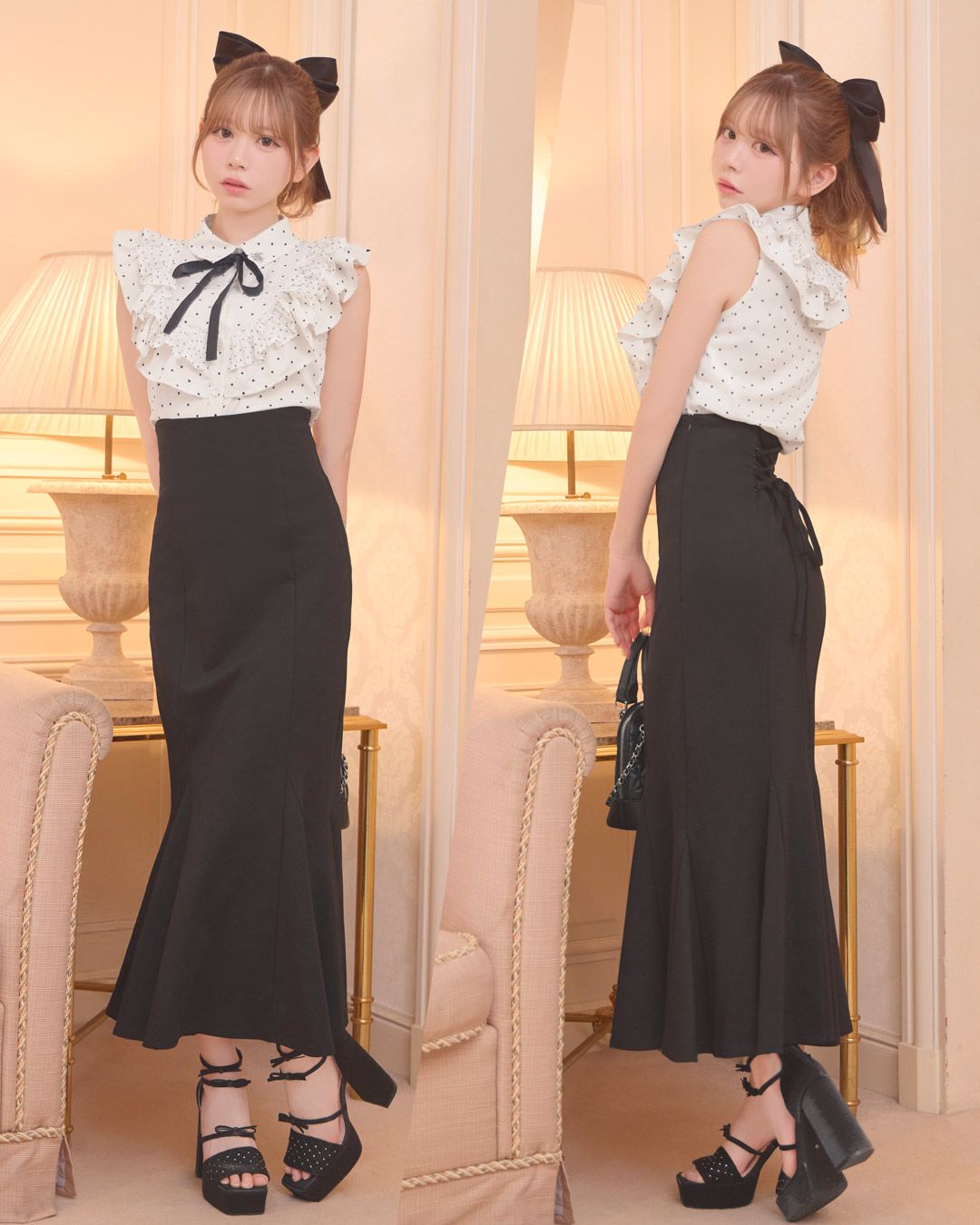 大人の美脚スカート ブラック | ファッション通販＆メディアMyColor