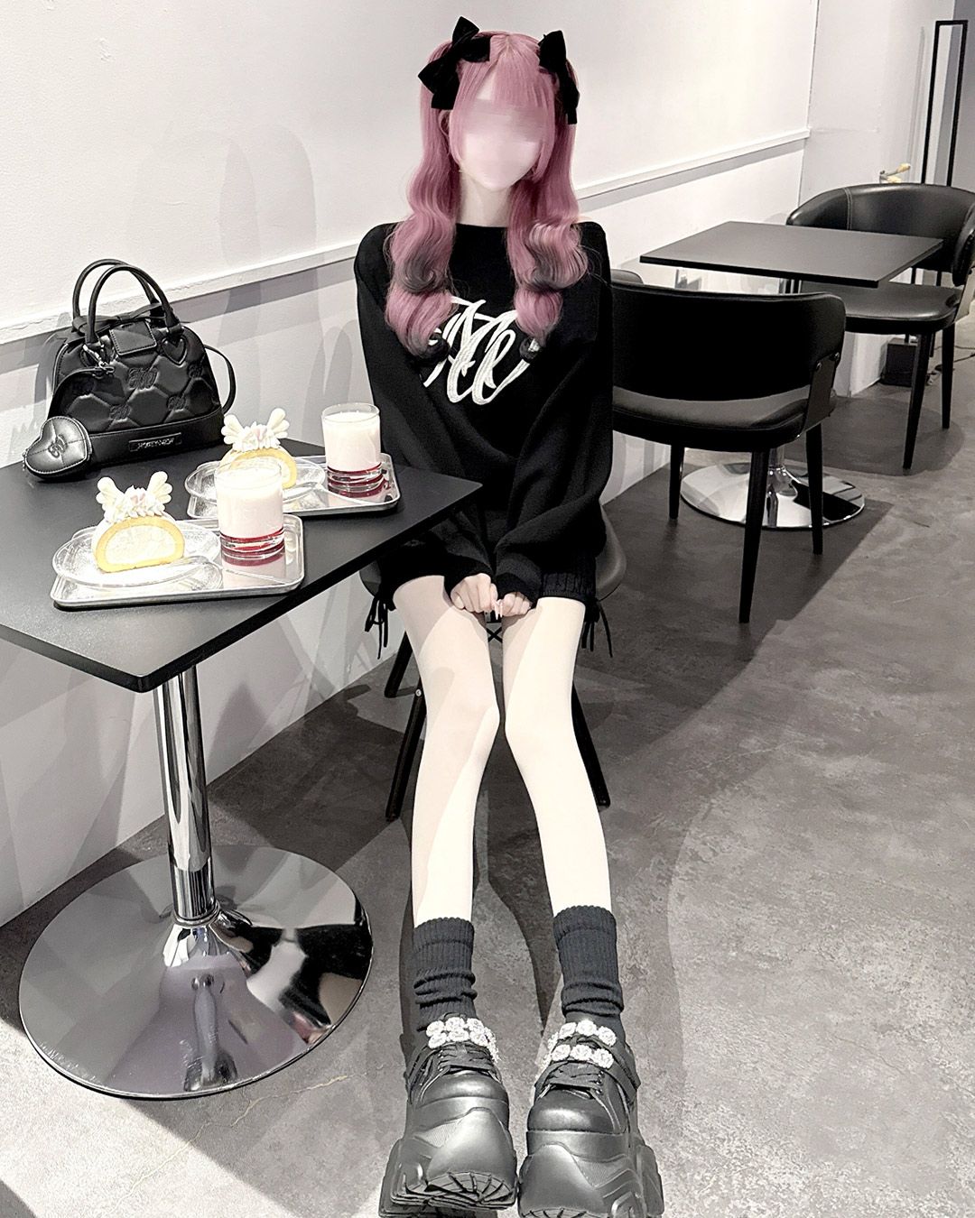 MWワンショルニットセットアップ シェルピンク | ファッション通販