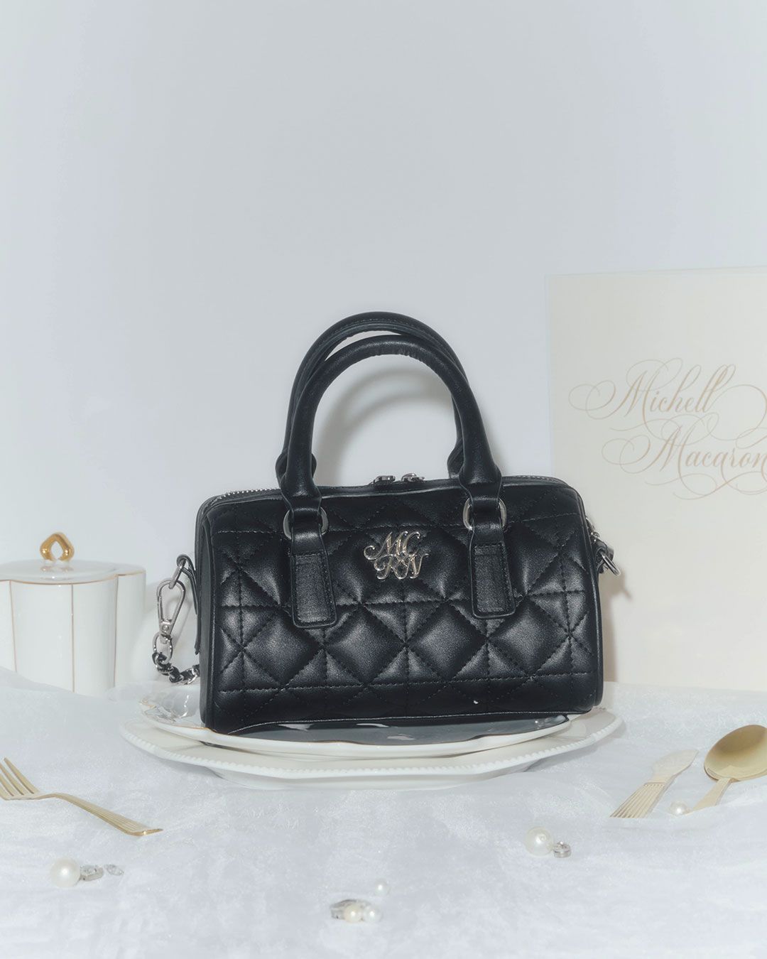 キルティングミニボストン ブラック | ファッション通販＆メディア