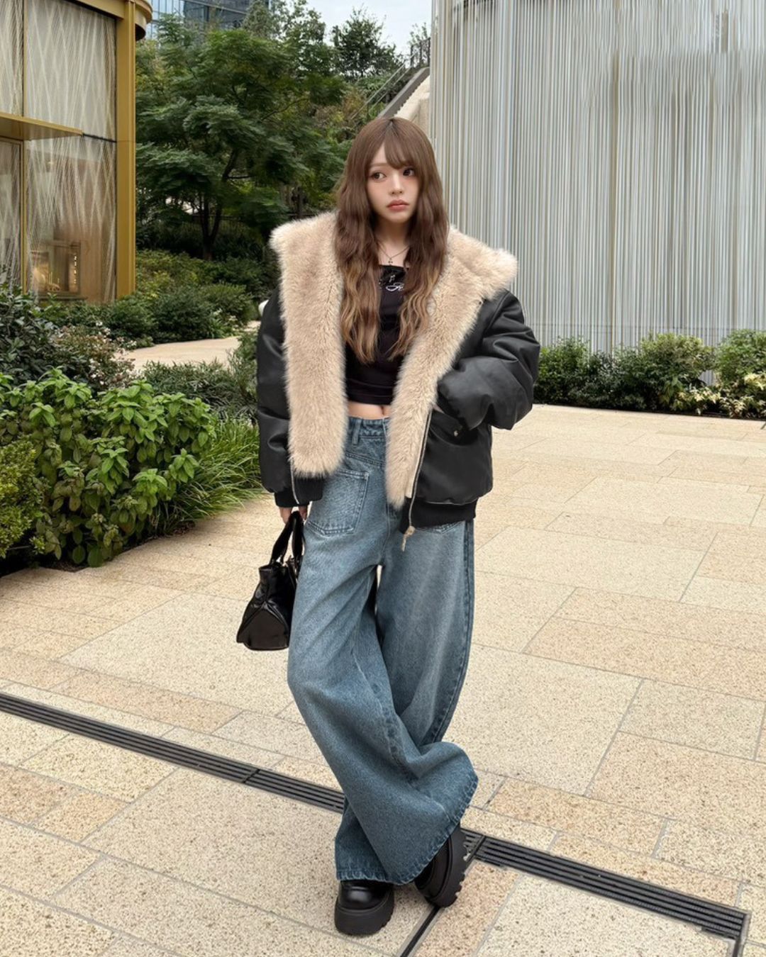 フリップデザインデニム ブルー | ファッション通販＆メディアMyColor