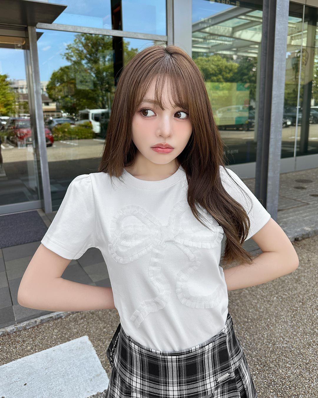 ルルドール　リボンインナーTシャツ　ブラック リボンTシャツ ブラック | ファッション通販＆メディアMyColor ～マイ