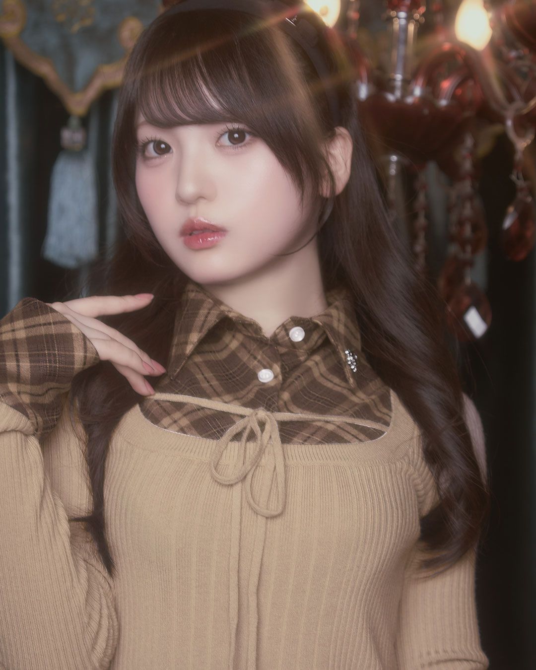 専用ミシェルマカロン チェックドッキングワンピース ブラック XSサイズ ミシェルマカロン チェックドッキングワンピース ブラック XS チェック