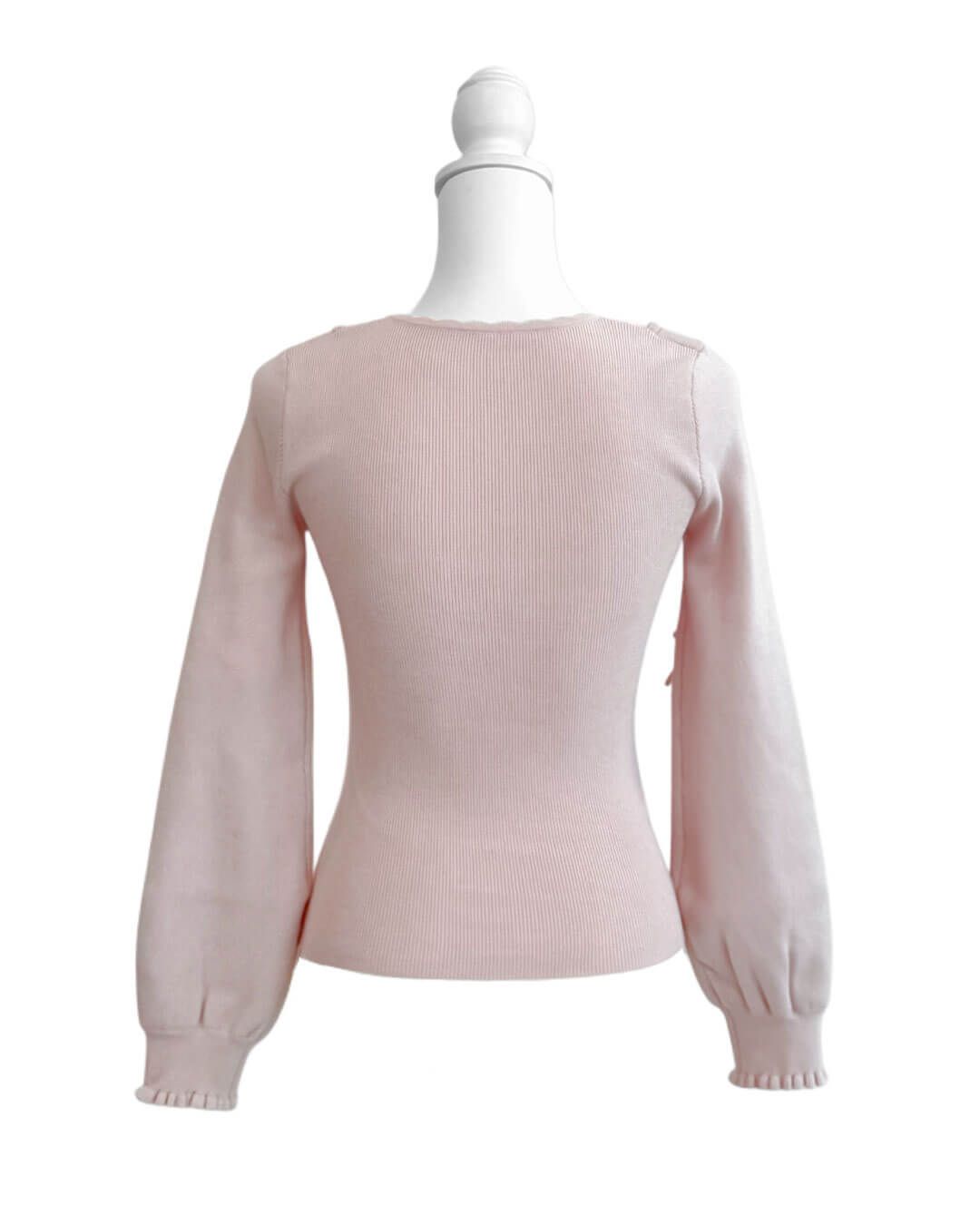 アームリボンスリットギンガムトップス ピンク | ファッション通販