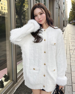 Radyロゴニット！2色セット caramel ロゴニット 2y Radyロゴニット  