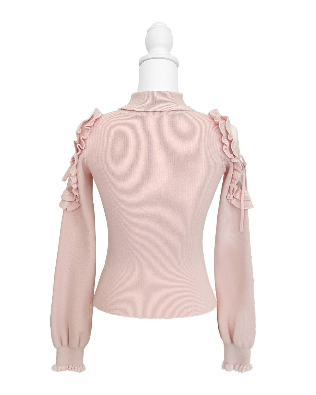 ミシェルマカロン　イモ　ハートカットタートルニット　ハニーミュウ　シエルブルー ミシェルマカロン イモ ハートカットタートルニット ハニー