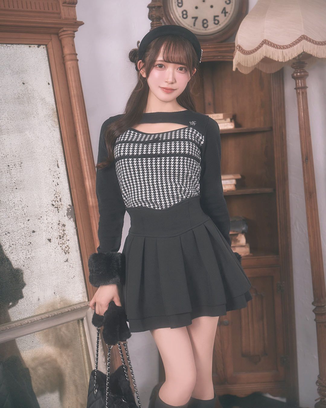 殿堂入り!!美脚になれるスカート♡（インナーパンツ付） アイボリー