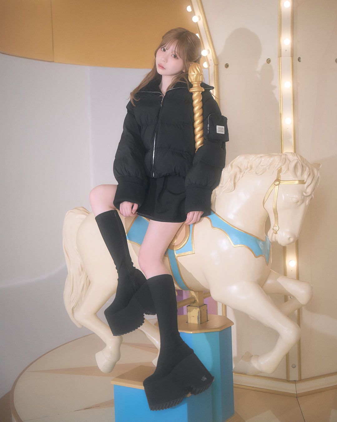 ミシェルマカロン 14.5cm最強盛れショートブーツ 14.5cm最強盛れショートブーツ ブラック | ファッション通販