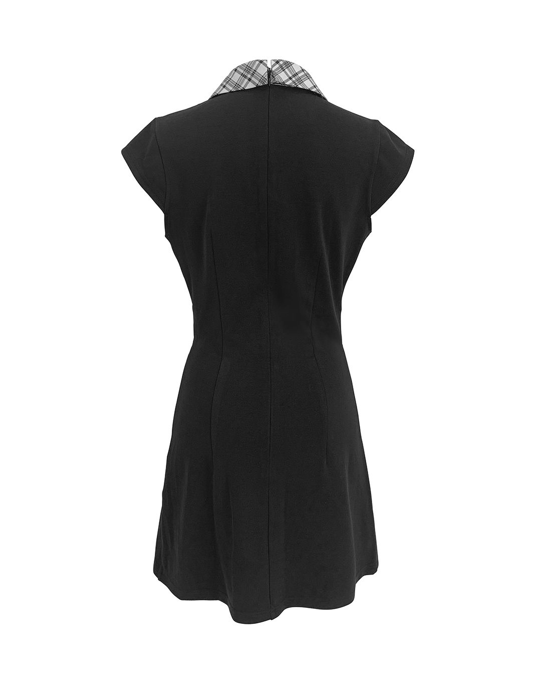 チェックリボンミニワンピース ブラック | ファッション通販