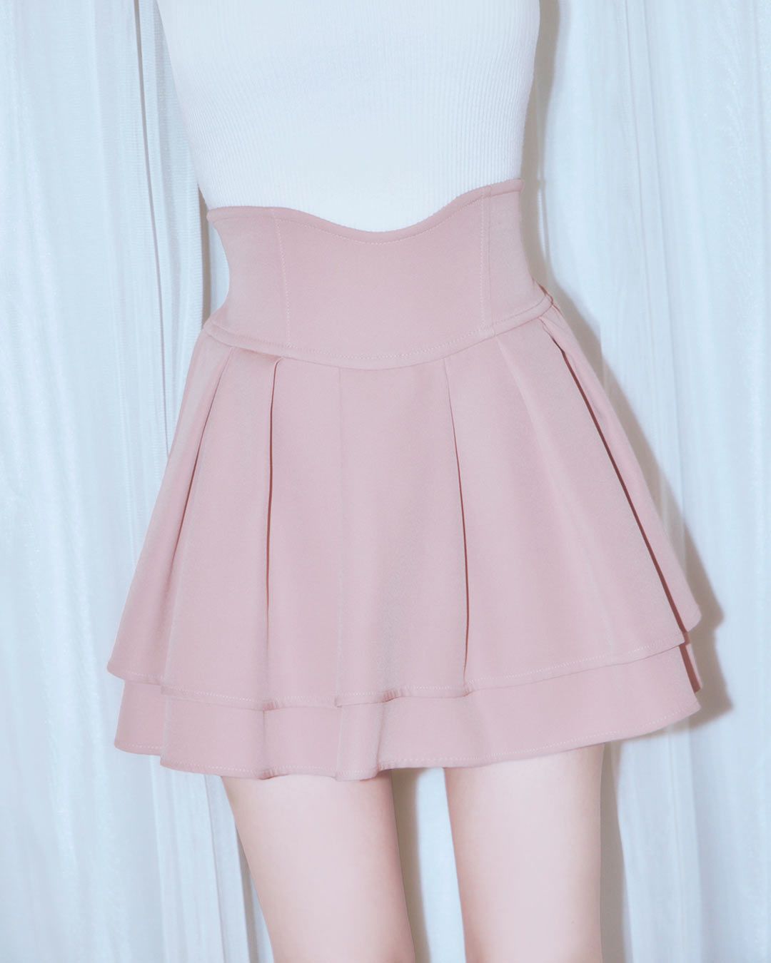 殿堂入り!!美脚になれるスカート♡（インナーパンツ付） ブラック