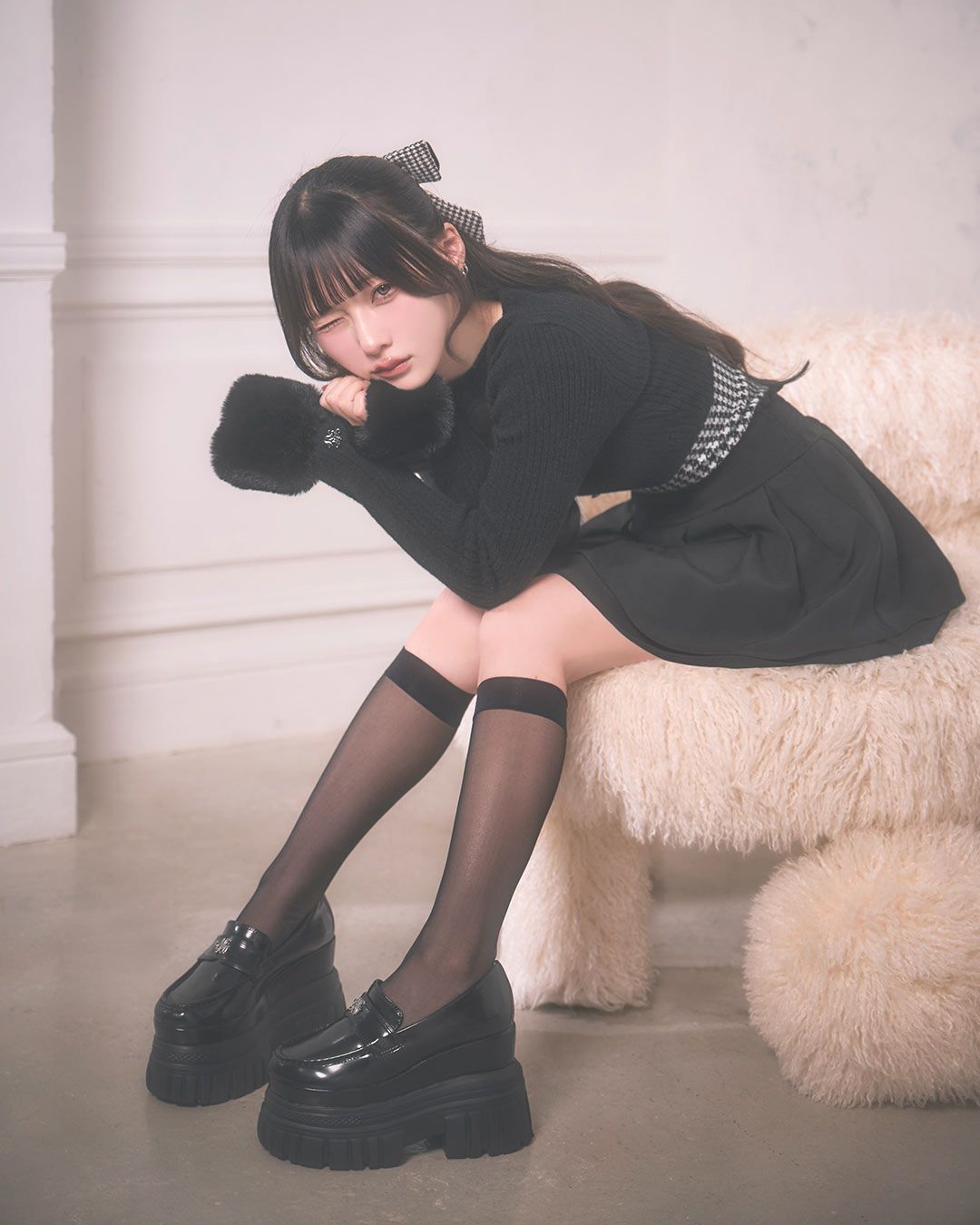 史上最強''盛れる厚底ローファー ブラック | ファッション通販