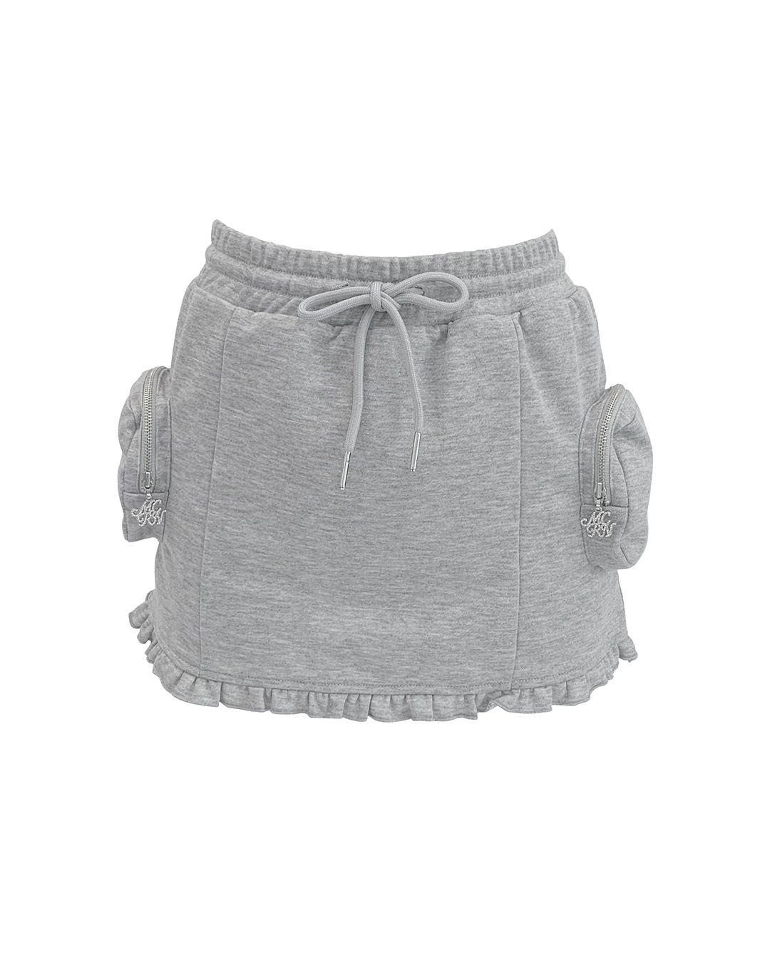 フード付きトップス＆ボックスポケットスカートセットアップ ブラック